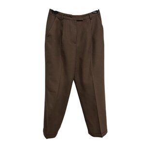 Nordstrom Womens Classic Tailored Lined Wool Trousers Size 6 Petite Workwear